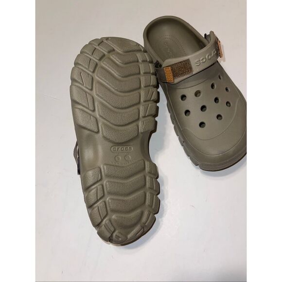 Crocs Comfort Off-road Sport Slip On Clogs With adjustable Strap Tan Mens 9 - Picture 6 of 7